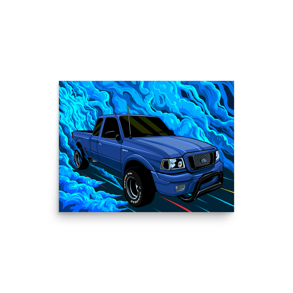 Burnout - Custom Car Metal Print