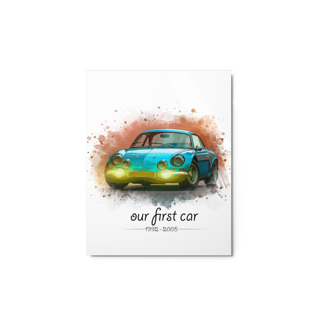 Watercolor - Custom Car Metal Print