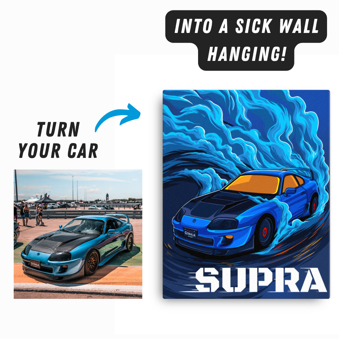 Burnout - Custom Car Canvas