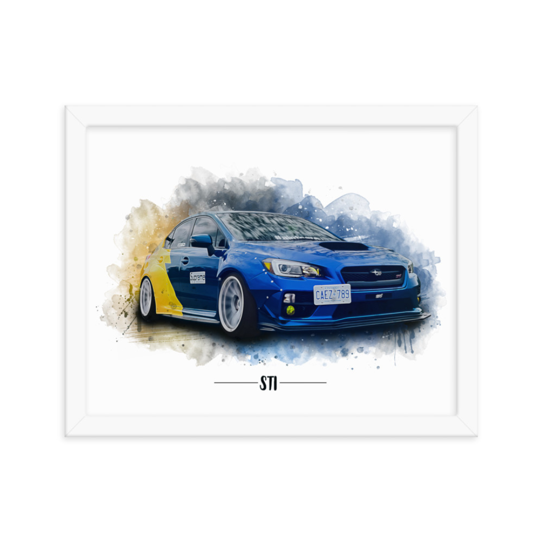 Watercolor - Custom Car Poster