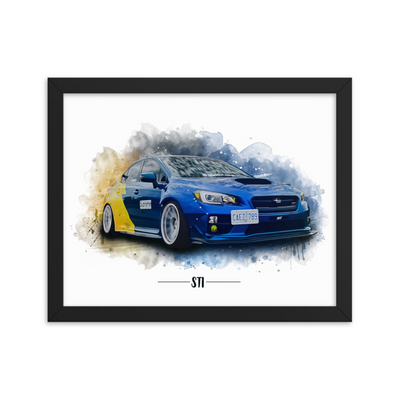 Watercolor - Custom Car Poster