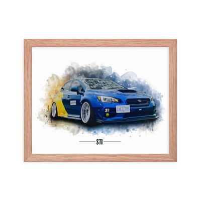 Watercolor - Custom Car Poster