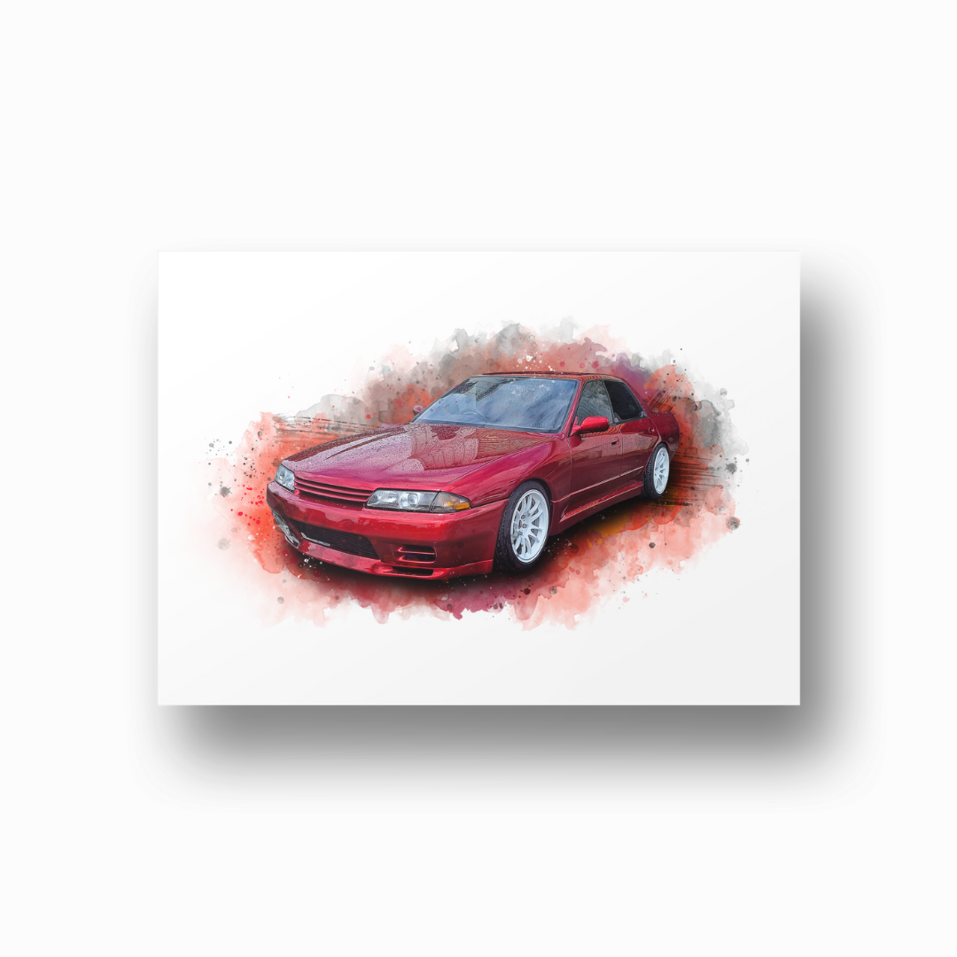 Watercolor - Custom Car Poster