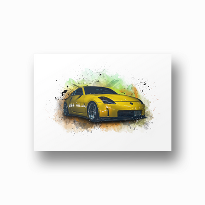 Watercolor - Custom Car Poster