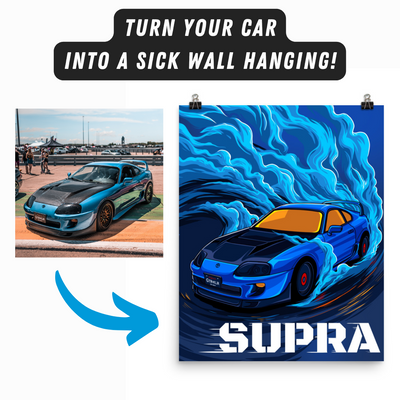 Burnout - Custom Car Poster