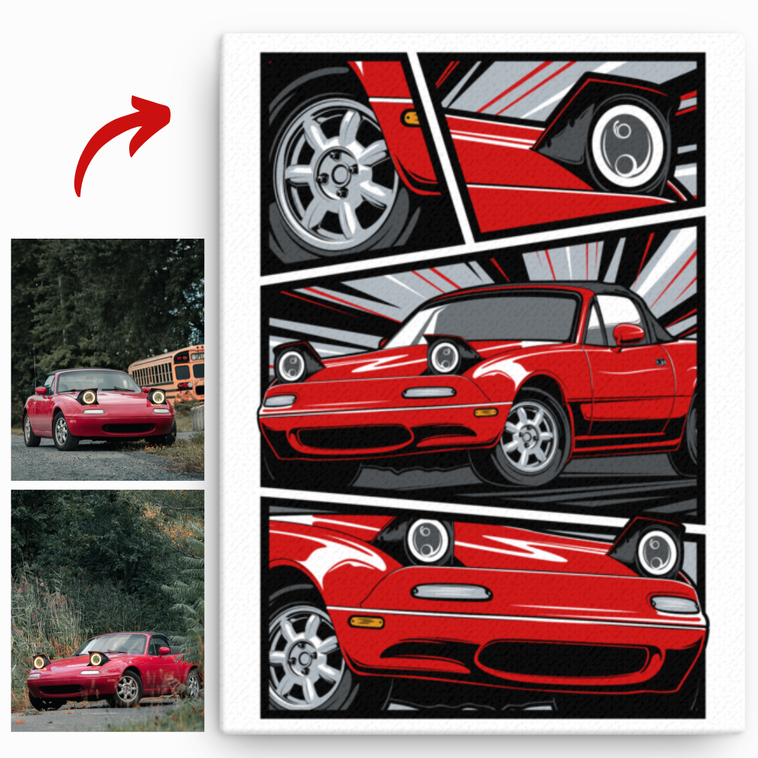 Manga - Custom Car Canvas