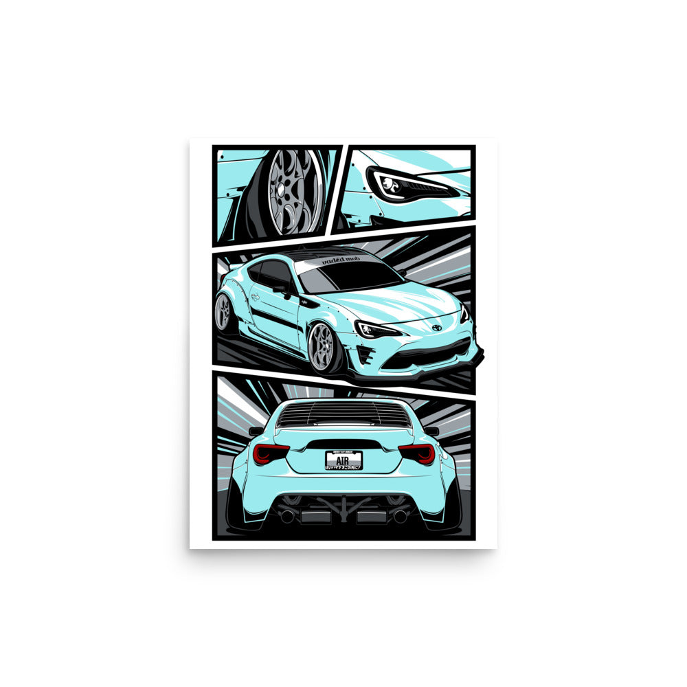 Manga - Custom Car Poster