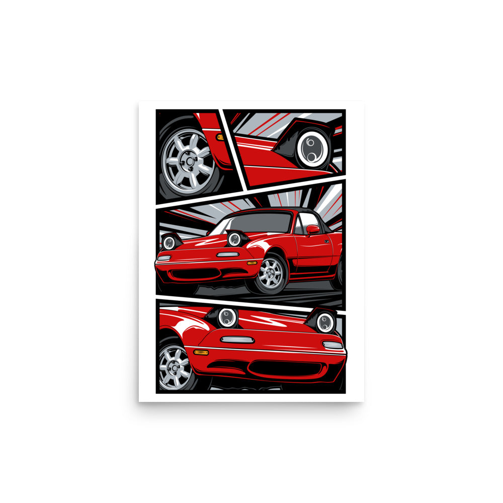 Manga - Custom Car Poster