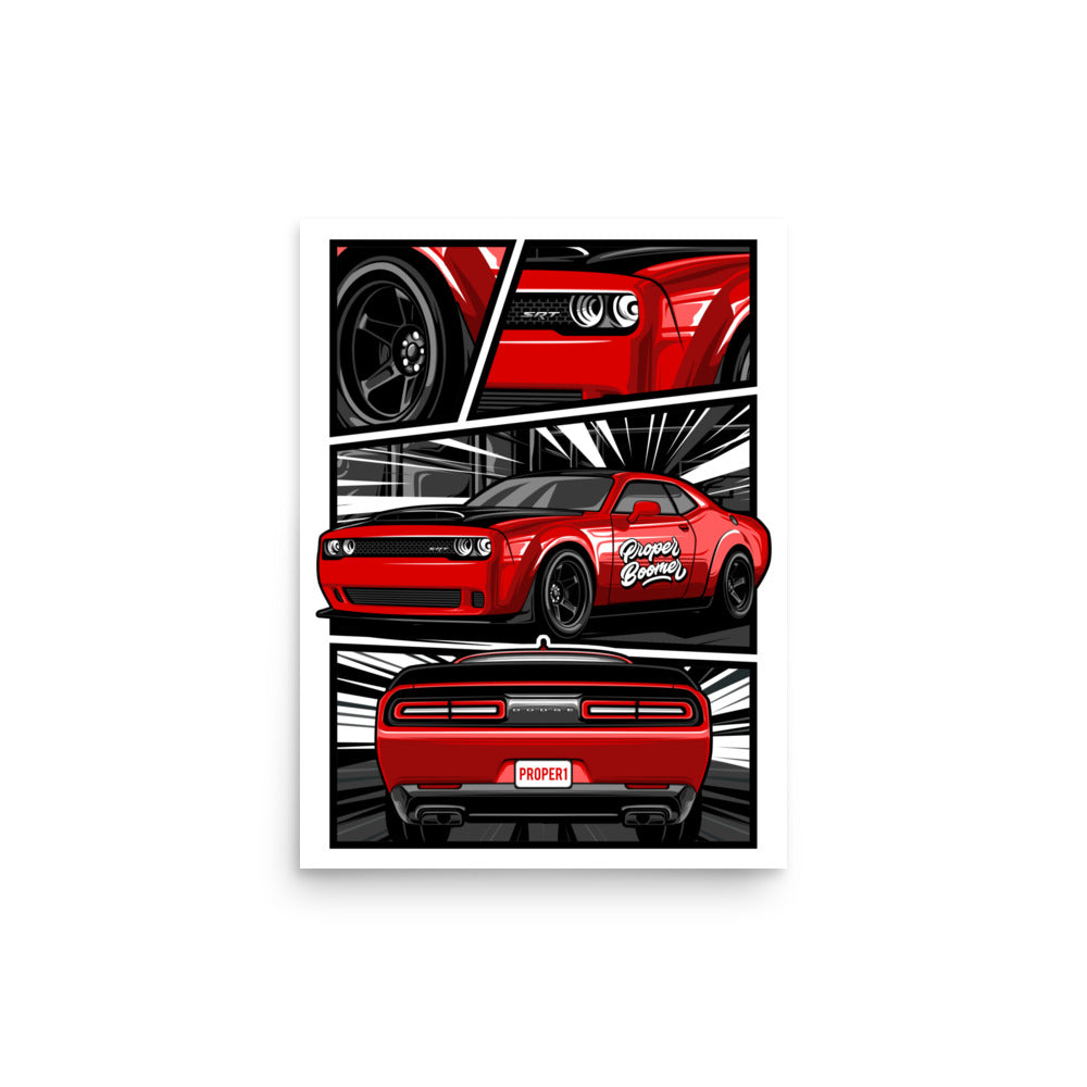 Manga - Custom Car Poster